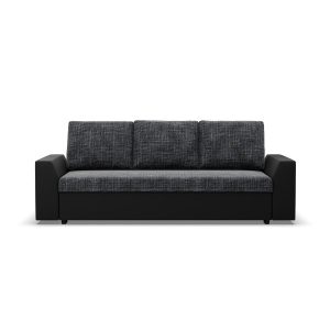 Kanapa rozkładana bonell 1 pojemnik funkcja spania Ciemnoszary + Czarny 573597 Kanapa rozkładana bonell 1 pojemnik funkcja spania Ciemnoszary + Czarny 573597
