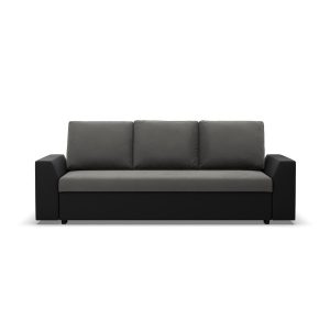 Kanapa rozkładana bonell 1 pojemnik funkcja spania Szary + Czarny 573587 Kanapa rozkładana bonell 1 pojemnik funkcja spania Szary + Czarny 573587