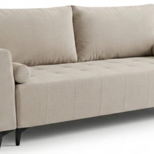 Kanapa Rozkładana do Salonu Sofa z Funkcją Spania i Pojemnikiem Luis Beżowa 957812 Kanapa Rozkładana do Salonu Sofa z Funkcją Spania i Pojemnikiem Luis Beżowa 957812