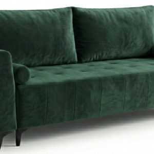 Kanapa Rozkładana do Salonu Sofa z Funkcją Spania i Pojemnikiem Luis Zieleń 957811 Kanapa Rozkładana do Salonu Sofa z Funkcją Spania i Pojemnikiem Luis Zieleń 957811
