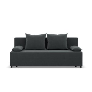 Kanapa rozkładana funkcja spania pojemnik designerska Ciemnoszara 542881 Kanapa rozkładana funkcja spania pojemnik designerska Ciemnoszara 542881