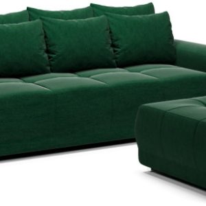 Kanapa rozkładana sofa z funkcją spania + pojemnik Dakota butelkowa zieleń 702009 Kanapa rozkładana sofa z funkcją spania + pojemnik Dakota butelkowa zieleń 702009