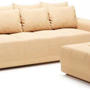 Kanapa rozkładana sofa z funkcją spania + pojemnik do salonu Dakota beżowa 702010 Kanapa rozkładana sofa z funkcją spania + pojemnik do salonu Dakota beżowa 702010