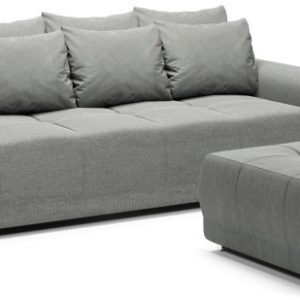 Kanapa rozkładana sofa z funkcją spania + pojemnik do salonu Dakota szara 702015 Kanapa rozkładana sofa z funkcją spania + pojemnik do salonu Dakota szara 702015