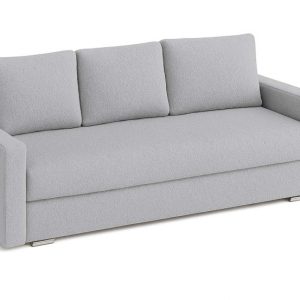 Kanapa rozkładana trzyosobowa z funkcją spania SILVER 3 boucle szara 756590 Kanapa rozkładana trzyosobowa z funkcją spania SILVER 3 boucle szara 756590