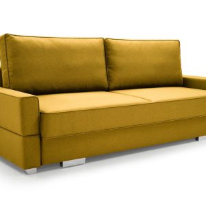 Kanapa rozkładana z poduszkami SUZI / MALMO41 musztardowy 340119 Kanapa rozkładana z poduszkami SUZI / MALMO41 musztardowy 340119
