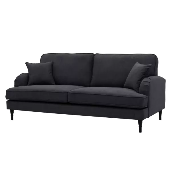 Kanapa Rupert 3-osobowa Angielska Welur Wygodna Sofa Salon + Poduszki 1069537