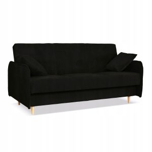 Kanapa sofa Alvo rozkładana wersalka funkcja spania pojemnik Family czarna 701638 Kanapa sofa Alvo rozkładana wersalka funkcja spania pojemnik Family czarna 701638