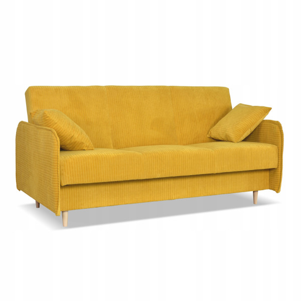 Kanapa sofa Alvo rozkładana wersalka funkcja spania pojemnik Family miodowa 701630