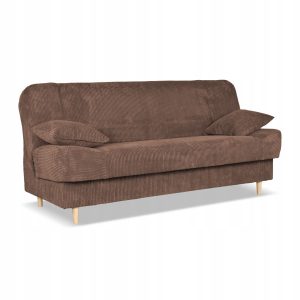 Kanapa sofa Belito rozkładana pojemnik f spania bonell brązowa sztruks 699518 Kanapa sofa Belito rozkładana pojemnik f spania bonell brązowa sztruks 699518