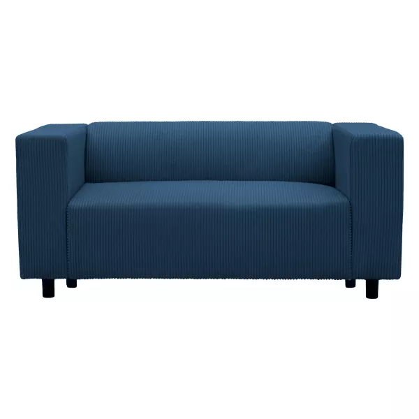 Kanapa Sofa Clarkson 2 osobowa Niebieska Sztruks Salon Nowoczesna Wygodna 1078230