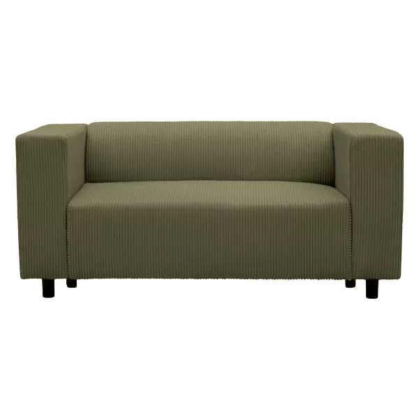 Kanapa Sofa Clarkson 2 osobowa Oliwkowa Zielona Sztruks Salon Nowoczesna 1078234