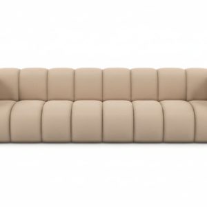 Kanapa, sofa czteroosobowa Grand, tkanina welurowa Salvador, Beżowy 900599 Kanapa, sofa czteroosobowa Grand, tkanina welurowa Salvador, Beżowy 900599