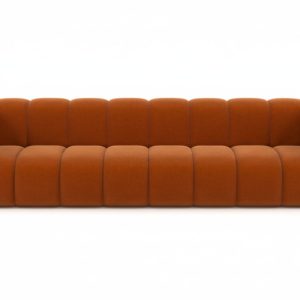 Kanapa, sofa czteroosobowa Grand, tkanina welurowa Salvador, Brązowy 900608 Kanapa, sofa czteroosobowa Grand, tkanina welurowa Salvador, Brązowy 900608