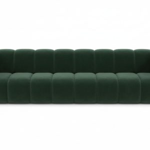 Kanapa, sofa czteroosobowa Grand, tkanina welurowa Salvador, Zielony 900615 Kanapa, sofa czteroosobowa Grand, tkanina welurowa Salvador, Zielony 900615