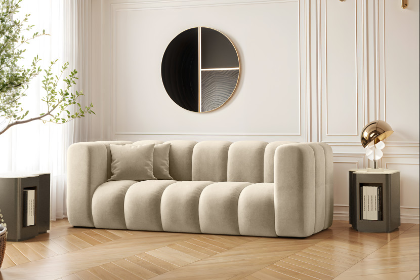 Kanapa, sofa, sofa dwuosobowa Grand Modułowa tkanina Salvador Beżowy 570385