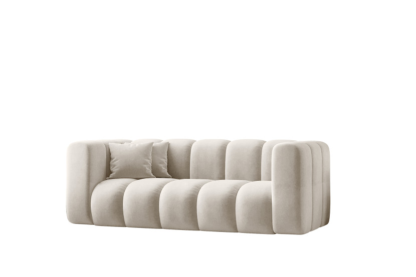 Kanapa, sofa, sofa dwuosobowa Grand Modułowa tkanina Salvador Jasnoszary 570388