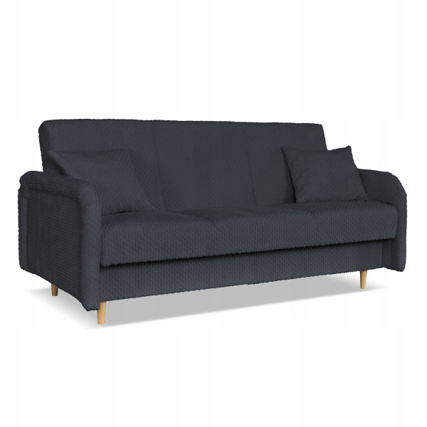 Kanapa sofa Merivo rozkładana wersalka f spania pojemnik Family grafitowa 699522
