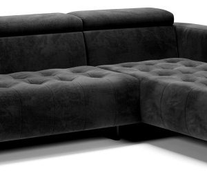 Kanapa Sofa Narożna Narożnik Barbados Regulowane Zagłówki Czarny Prawy 656191 Kanapa Sofa Narożna Narożnik Barbados Regulowane Zagłówki Czarny Prawy 656191