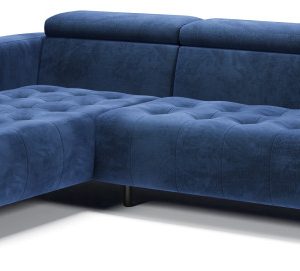 Kanapa Sofa Narożna Narożnik Barbados Regulowane Zagłówki Granatowy Lewy 656187 Kanapa Sofa Narożna Narożnik Barbados Regulowane Zagłówki Granatowy Lewy 656187