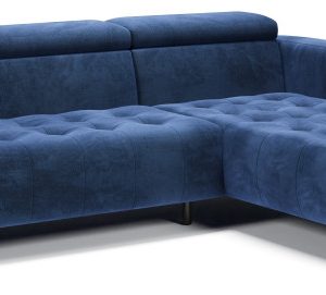 Kanapa Sofa Narożna Narożnik Barbados Regulowane Zagłówki Granatowy Prawy 656182 Kanapa Sofa Narożna Narożnik Barbados Regulowane Zagłówki Granatowy Prawy 656182