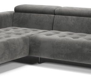 Kanapa Sofa Narożna Narożnik Barbados Regulowane Zagłówki Szary Lewy 656189 Kanapa Sofa Narożna Narożnik Barbados Regulowane Zagłówki Szary Lewy 656189