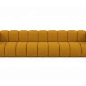 Kanapa, sofa pięcioosobowa Grand, tkanina welurowa Salvador, Żółty 900603 Kanapa, sofa pięcioosobowa Grand, tkanina welurowa Salvador, Żółty 900603