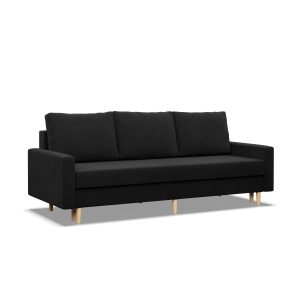 Kanapa, sofa rozkładana z funkcją spania czarna 285640 Kanapa, sofa rozkładana z funkcją spania czarna 285640