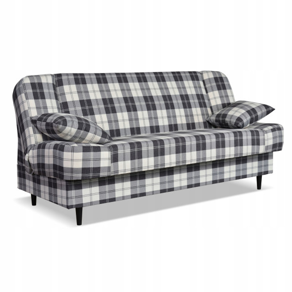 Kanapa sofa Sally rozkładana f spania family meble krata granatowo - biała 699523