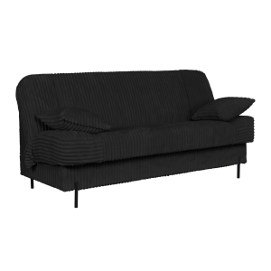Kanapa sofa Sara rozkładana wersalka do spania Rene Family meble czarna 519911 Kanapa sofa Sara rozkładana wersalka do spania Rene Family meble czarna 519911