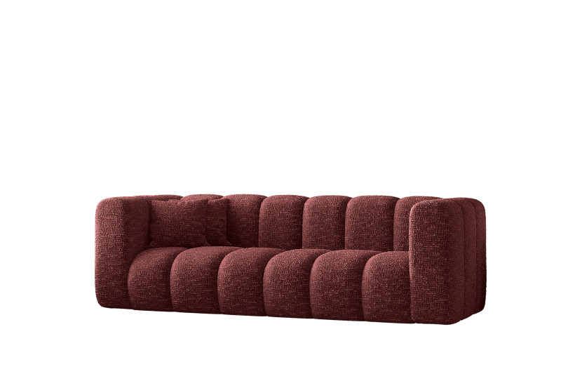 Kanapa, sofa, sofa trzyosobowa Grand Modułowa tkanina Haga Burgundowy 570386