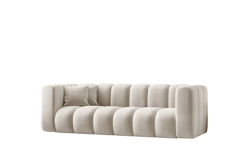 Kanapa, sofa, sofa trzyosobowa Grand Modułowa tkanina Salvador Jasnoszary 570387