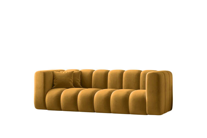 Kanapa, sofa, sofa trzyosobowa Grand Modułowa tkanina Salvador Żółty 570391