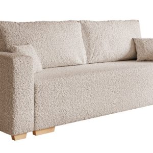 Kanapa SOFIA trzyosobowa tkanina boucle do salonu – beżowa 325515 Kanapa SOFIA trzyosobowa tkanina boucle do salonu – beżowa 325515
