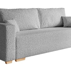 Kanapa SOFIA trzyosobowa tkanina boucle do salonu – szary 325514 Kanapa SOFIA trzyosobowa tkanina boucle do salonu – szary 325514