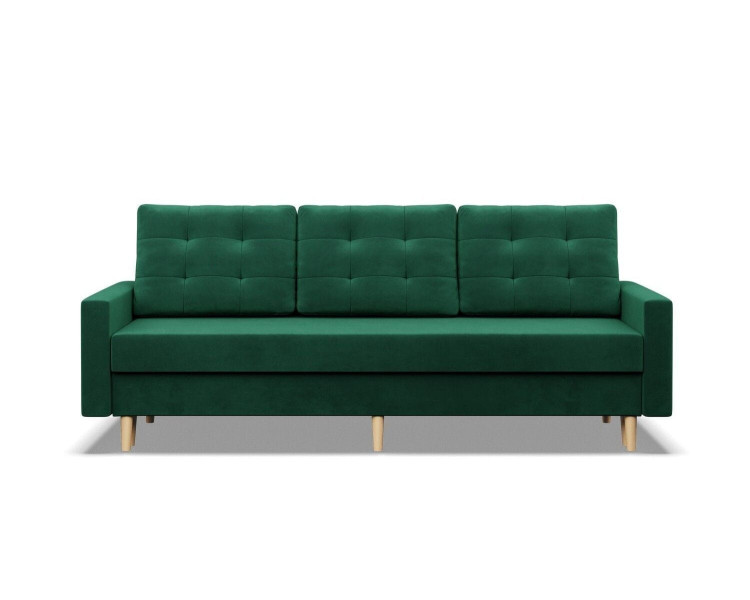 Kanapa trzyosobowa, MILO, velvet, 212x92x92, butelkowa zieleń | TYLETEGOTU 773271