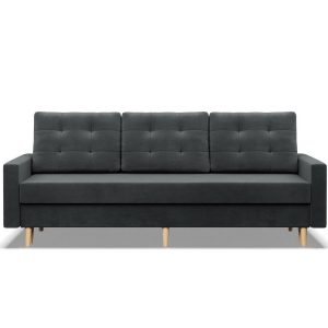 Kanapa trzyosobowa, MILO, velvet, 212x92x92 cm, ciemny szary | TYLETEGOTU 773328 Kanapa trzyosobowa, MILO, velvet, 212x92x92 cm, ciemny szary | TYLETEGOTU 773328