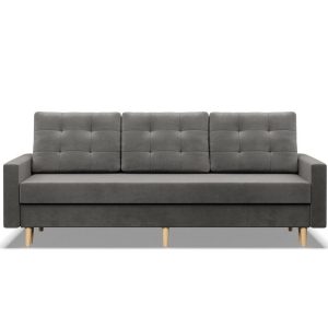 Kanapa trzyosobowa, MILO, velvet, 212x92x92 cm, jasny szary | TYLETEGOTU 773280 Kanapa trzyosobowa, MILO, velvet, 212x92x92 cm, jasny szary | TYLETEGOTU 773280