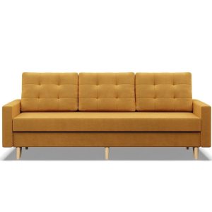 Kanapa trzyosobowa, MILO, velvet, 212x92x92 cm, żółty | TYLETEGOTU 773283 Kanapa trzyosobowa, MILO, velvet, 212x92x92 cm, żółty | TYLETEGOTU 773283