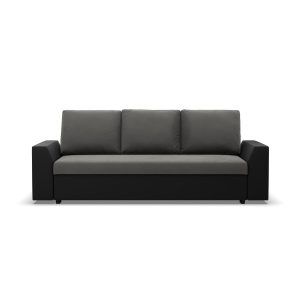 Kanapa , Viktor, velvet, ekoskóra, 232x92x92 cm, szary, czarny | TYLETEGOTU 667620 Kanapa , Viktor, velvet, ekoskóra, 232x92x92 cm, szary, czarny | TYLETEGOTU 667620