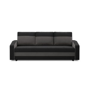 Kanapa z funkcją spania, AURELO, 220x92x92 cm, czarny, szary | TYLETEGOTU 773365 Kanapa z funkcją spania, AURELO, 220x92x92 cm, czarny, szary | TYLETEGOTU 773365