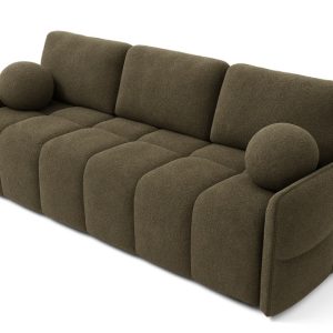 Kanapa z funkcją spania EMILI, obita tkaniną Abriamo, kolor taupe 782833 Kanapa z funkcją spania EMILI, obita tkaniną Abriamo, kolor taupe 782833