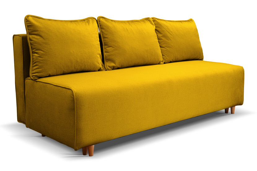 Kanapa z funkcją spania sofa rozkładana Santi - żółta 806117