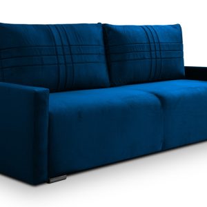 Kanapa z funkcją spania sofa z bokami sofa rozkładana Oslo – granatowa 806116 Kanapa z funkcją spania sofa z bokami sofa rozkładana Oslo – granatowa 806116