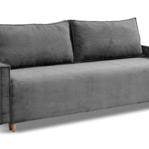 Kanapa z funkcją spania sofa z rozkładana sofa z bokami Poso – grafitowa 866773 Kanapa z funkcją spania sofa z rozkładana sofa z bokami Poso – grafitowa 866773