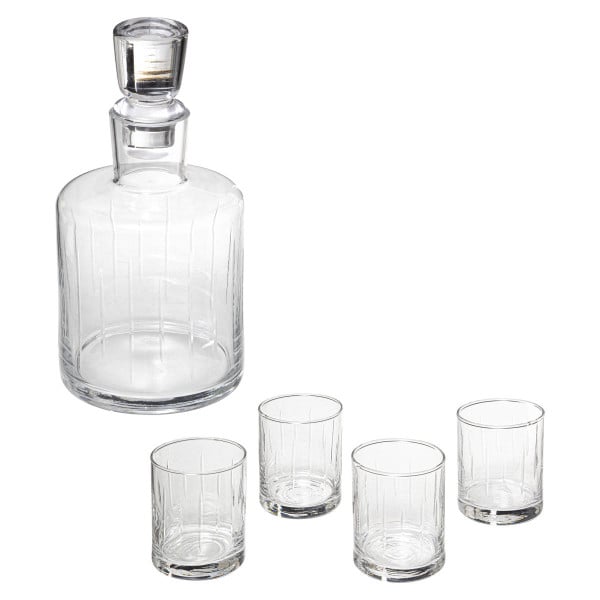 Karafka do whisky + 4 szklanki, 350 ml, 5 elementów 153962