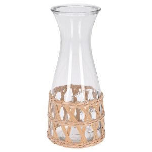 Karafka na wodę w rattanowym koszyku 1,2 l 213825 Karafka na wodę w rattanowym koszyku 1,2 l 213825