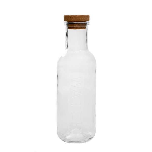 Karafka NATIA z napisem, transparentna 1 l HOMLA 922451