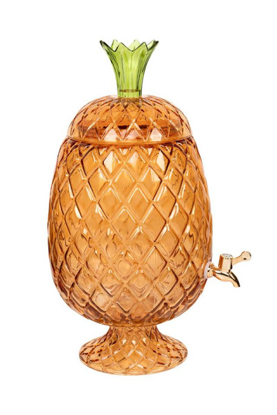 KARE dyspenser do napojów PINEAPPLE bursztynowy 344263