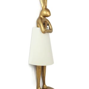 KARE lampa podłogowa RABBIT 150 cm biała / złota 353128 KARE lampa podłogowa RABBIT 150 cm biała / złota 353128